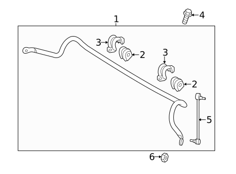 Stabilizer Bar & Components for 2018 Hyundai Accent #0