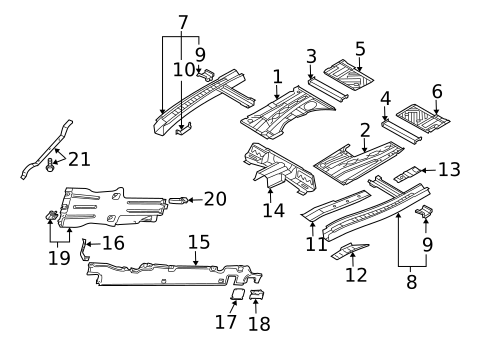 Floor & Rails for 2007 Volkswagen Touareg #0