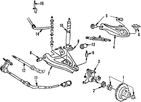 Front Suspension for 1984 Chrysler Fifth Avenue #0