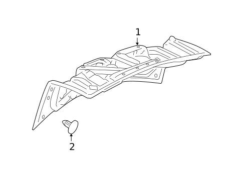 Interior Trim - Trunk for 2009 Cadillac STS #0