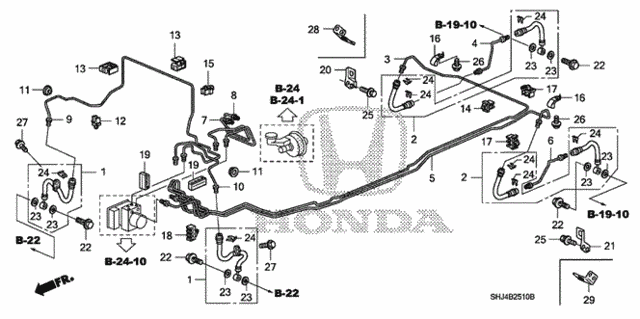 Brake Lines (VSA) for 2007 Honda Odyssey #0