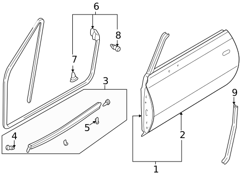 Door & Components for 2003 Mazda Miata #0