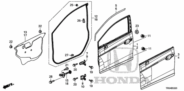 Front Door Panels for 2012 Honda Civic #0