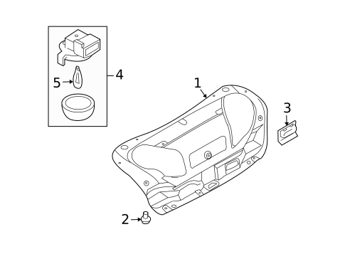 INTERIOR TRIM - TRUNK for 2008 INFINITI G35 #0