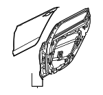 77004G3000 - Body: Door Shell for Hyundai: Elantra GT Image