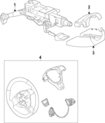 1T0419091AFE74 - Steering: Steering Wheel for Volkswagen: Tiguan, Tiguan Limited Image