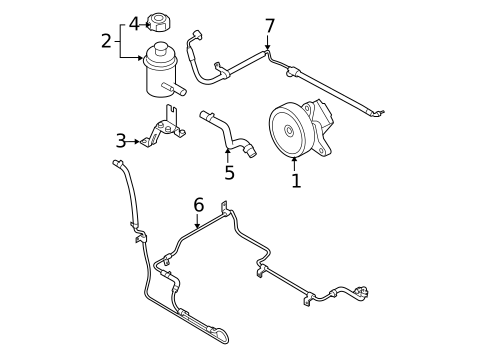 Pump & Hoses for 2009 Kia Sorento #0