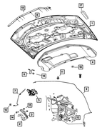 5074530AE - Body Sheet Metal Except Doors: Hood for Mopar Image