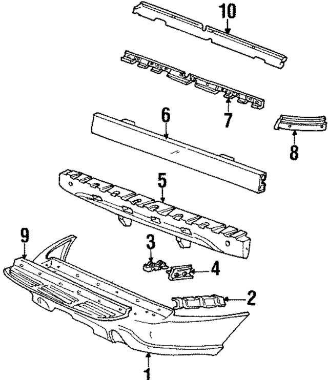 F85Z17C814AB - Body: Bumper Cover Bracket for Ford Image