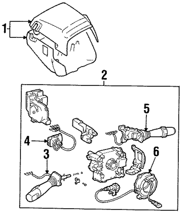 4528624905E0 - Steering: Steering Column Cover for Lexus Image