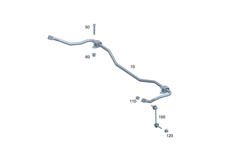 Rear Torsion Bar for 2025 Mercedes-Benz EQS 580 SUV #0