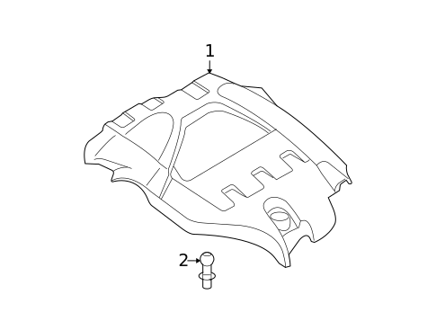 Engine Appearance Cover for 2008 Saab 9-3 #0