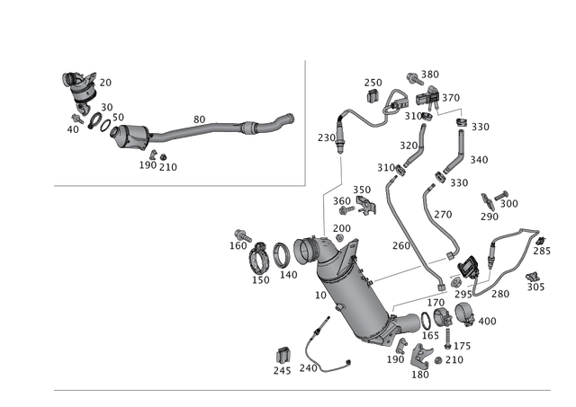 9058904 - Exhaust System: Temperature Sensor for Mercedes-Benz Image image