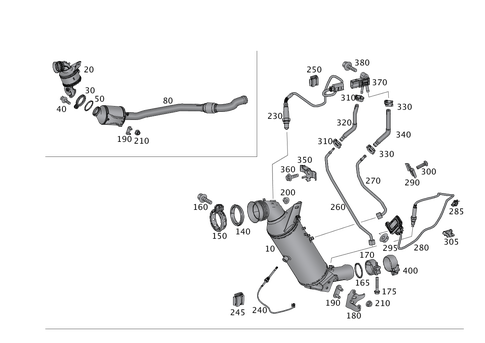 Exhaust System for Four-Cylinder Diesel Vehicles for 2008 Mercedes-Benz SLK55 AMG #0