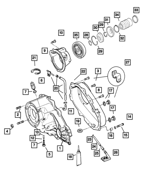 Case and Related Parts for 2003 Jeep Liberty #0
