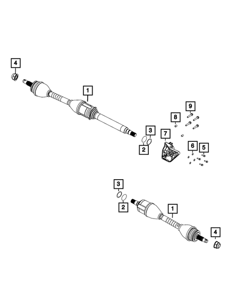 Front Axle Shafts for 2025 Dodge Hornet #0