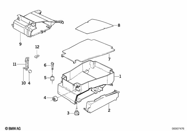 61351459782 - Seats and Seat Bench: Bracket, Control Unit     for BMW-Motorrad Image