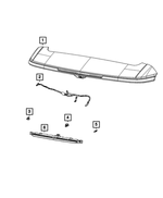 68544409AD - Electrical: Liftgate Spoiler for Mopar Image