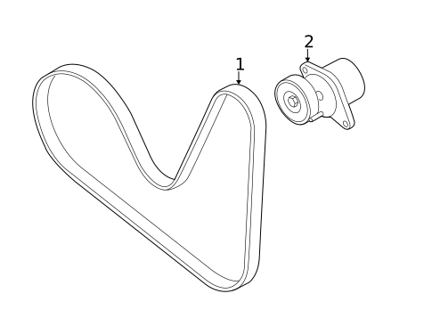 Belts & Pulleys for 2020 Audi S3 #2
