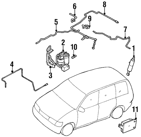 Shocks & Components for 1998 Mazda MPV #0