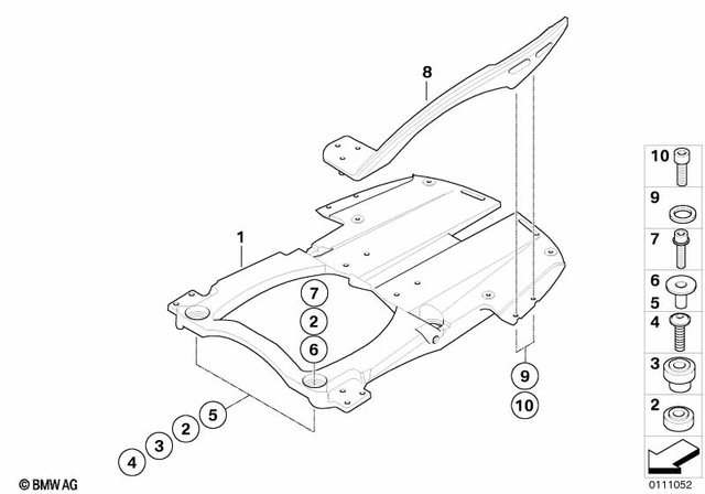 46547667455 - Frame and Mounting Parts: Grommet -  for BMW-Motorrad Image