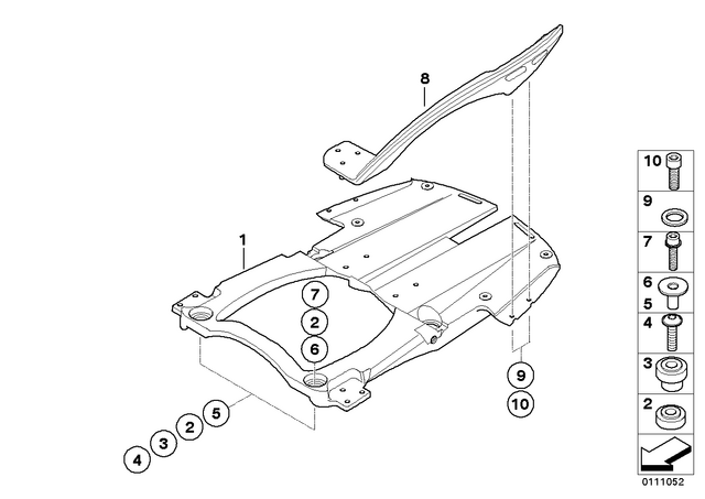 46547667455 - : Grommet for BMW-Motorrad Image