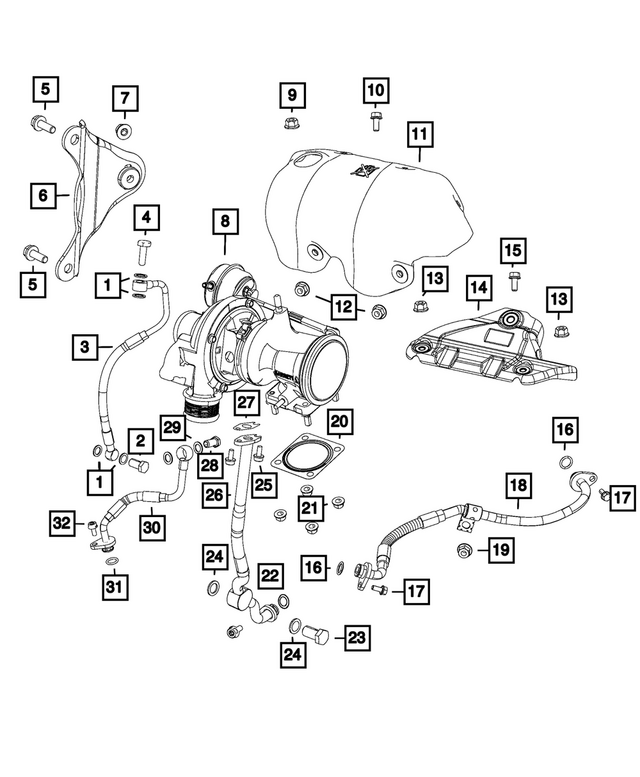68152211AA - 1.4L Turbo; Engine: Banjo Bolt for Mopar Image