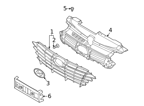 Grille & Components for 2020 Hyundai Sonata #0