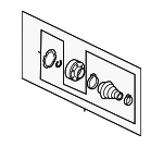 5C0498103 - Suspension: Inner Joint Assembly for Volkswagen: Beetle, Jetta, Passat Image