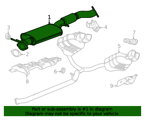 2024-2026 GM Muffler 26617689 GM | GMPartsDirect.com