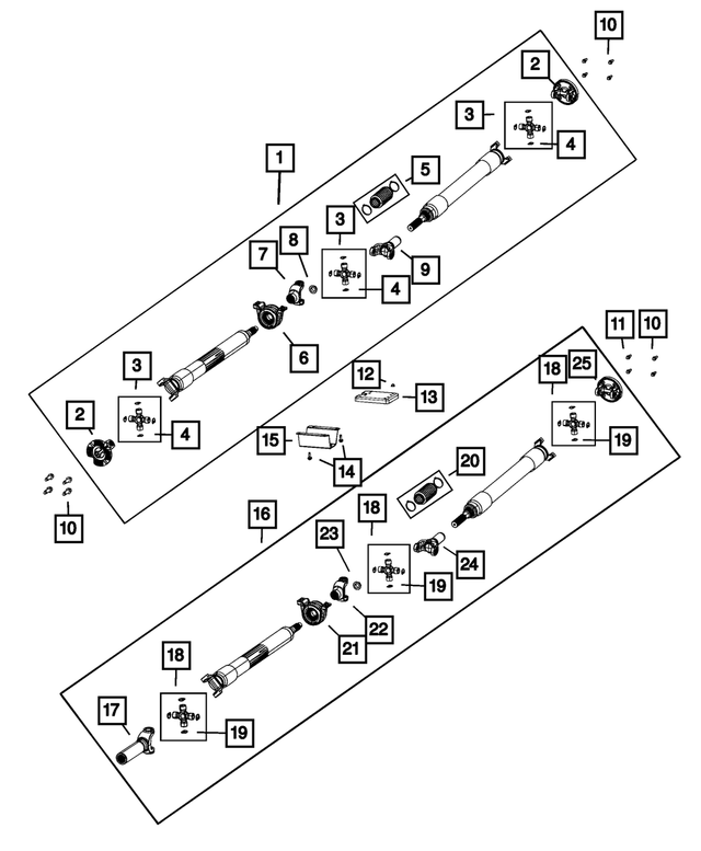 « 68305613AD – Differential and Drive Line : Entraînement Arbre pour Mopar Image »