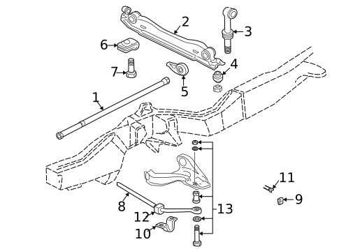 Stabilizer Bar & Components for 2000 Chevrolet S10 #0