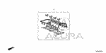 6110RDFA01 - Engine: GASKET KIT, CYLINDER HEAD for Acura Image