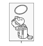 17045TGH315 - Fuel System: Fuel Pump Assembly for Honda: Civic Image