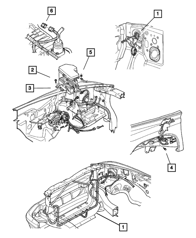 56049237AE - Electrical: Headlamp To Dash Wiring for Mopar Image