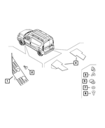 6106609AA - Interior Trim: Push Pin for Mopar Image