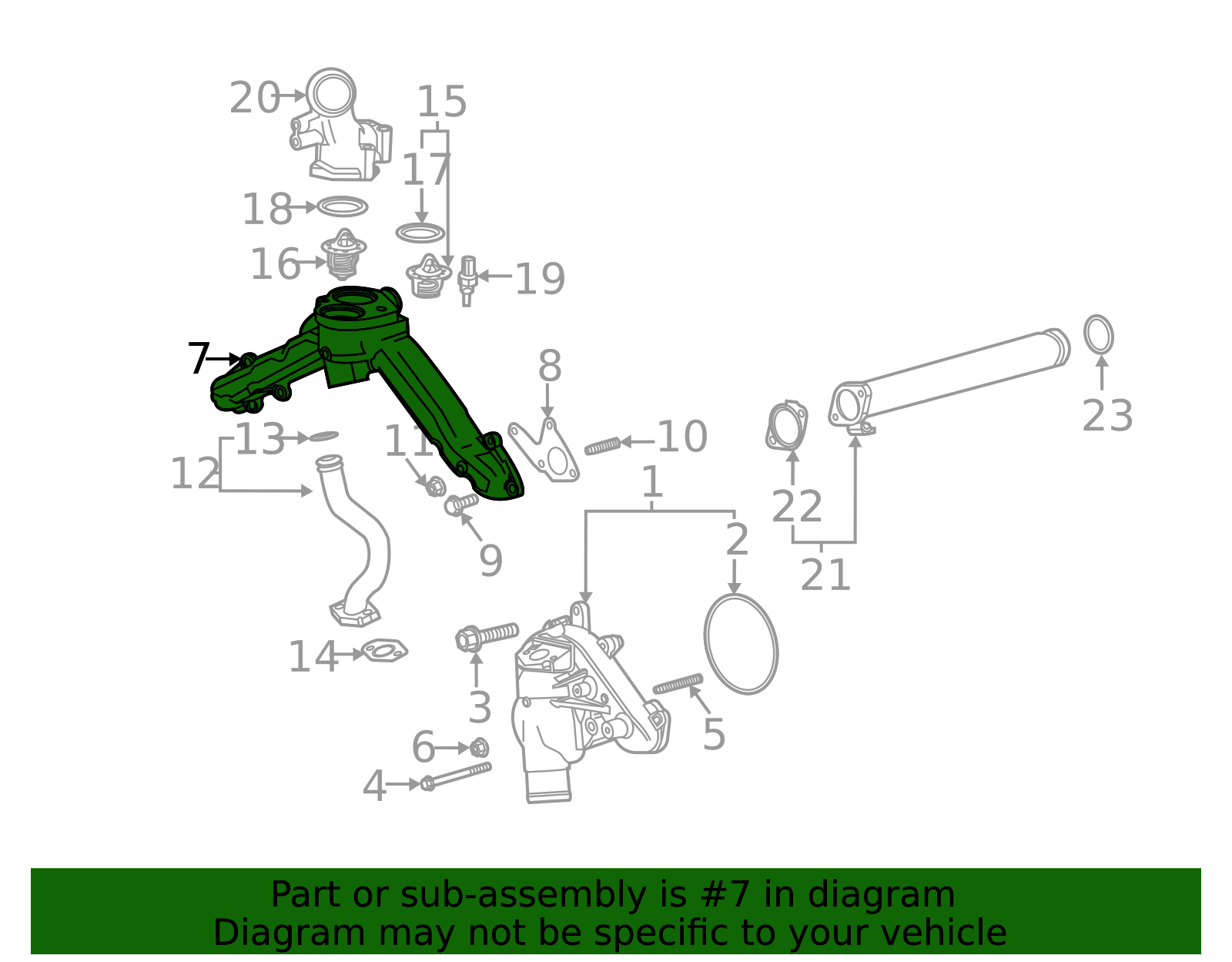 Thermostat Housing 12693295 | TascaParts.com