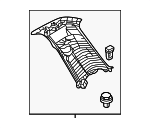 KMV668250A02 - Body: Upper Pillar Trim for Mazda Image