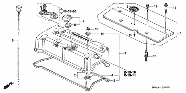 Cylinder Head Cover for 2006 Acura RSX #0