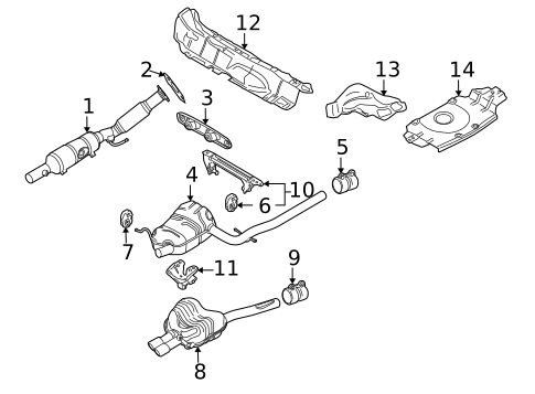 Catalytic Converter for 2008 Volkswagen Rabbit #0