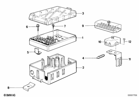 Single Components for Fuse Housing for 1986 BMW 524td #0