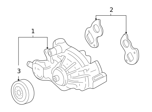 Water Pump & Related Components for 2013 GMC Sierra 1500 #0