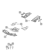 4780809AG - Body Sheet Metal Except Doors: Torque Box Shield, Left for Mopar Image
