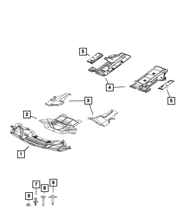 4780809AG - Body Sheet Metal Except Doors: Torque Box Shield, Left for Mopar Image image