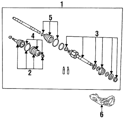 Axle Components for 1985 Nissan Maxima #0