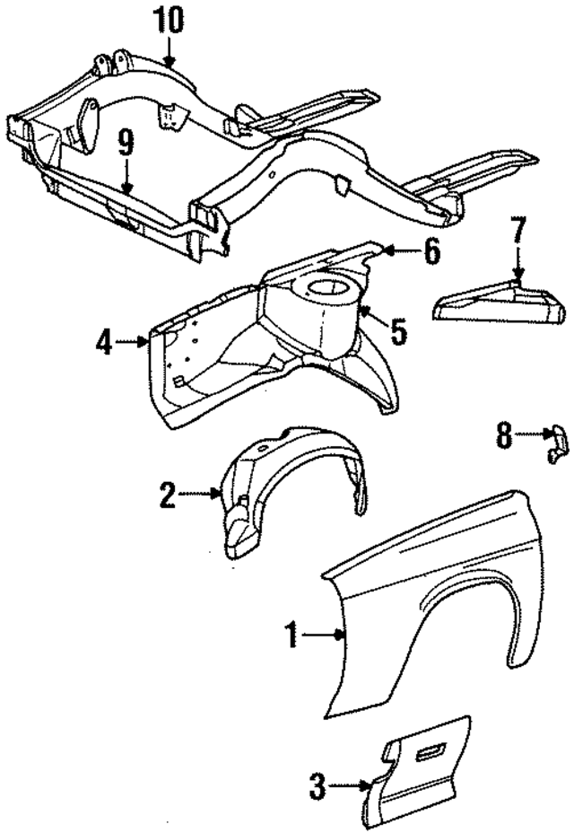 4318310 - Body: Fender for Mopar Image