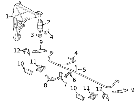 Headlamp Washers/Wipers for 2016 Audi A8 Quattro #0