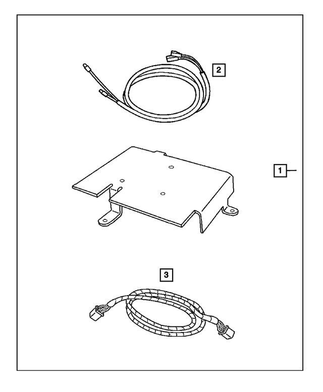 82210440 - Mopar Accessories - Component Parts: Satelite Receiver Install Kit for Mopar Image