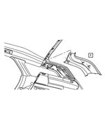 UM04BD1AE - : D Pillar Molding, Right for Dodge: Magnum Image