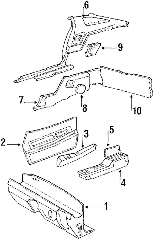 F174CX9 - Body: Cowl Trim for Mopar Image